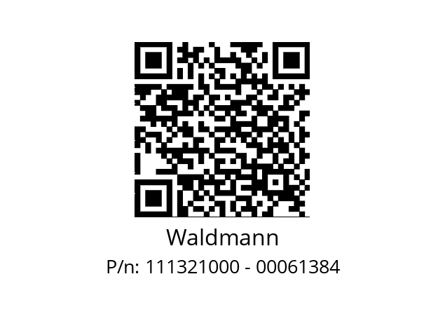   Waldmann 111321000 - 00061384