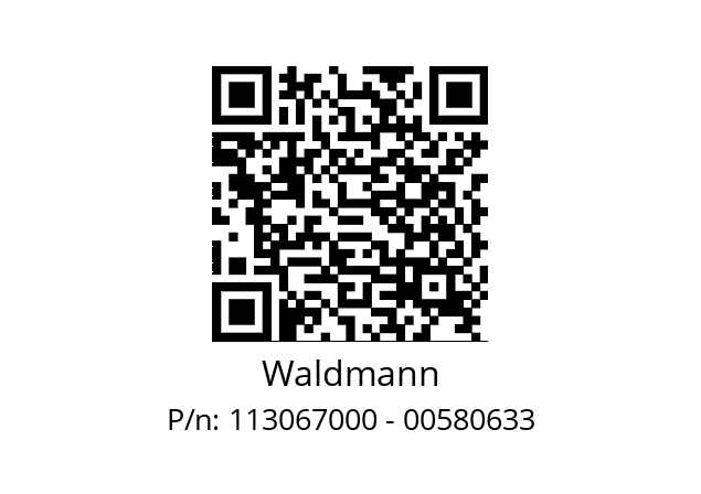   Waldmann 113067000 - 00580633