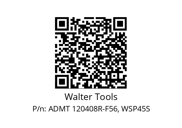   Walter Tools ADMT 120408R-F56, WSP45S