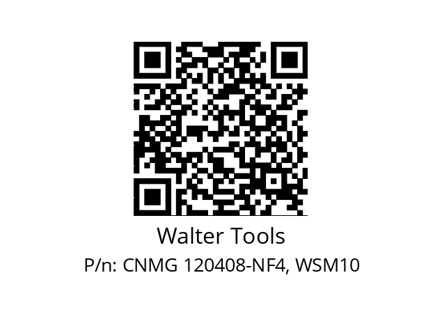   Walter Tools CNMG 120408-NF4, WSM10