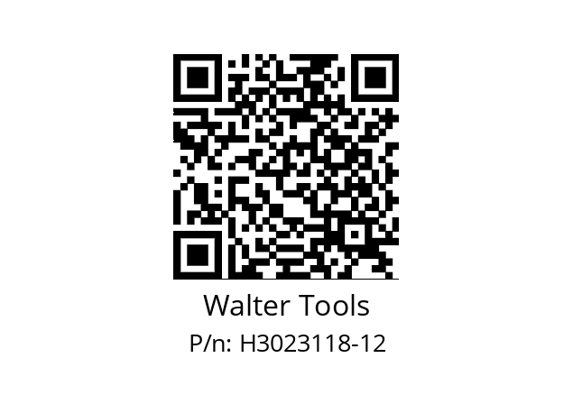   Walter Tools H3023118-12