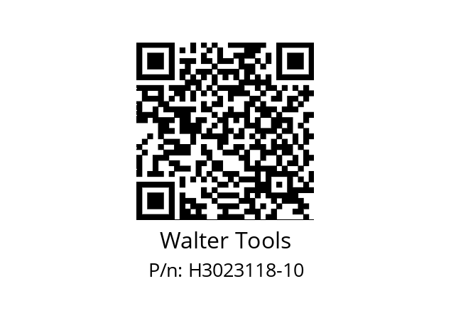   Walter Tools H3023118-10