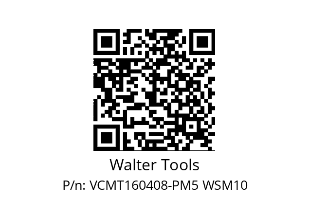   Walter Tools VCMT160408-PM5 WSM10