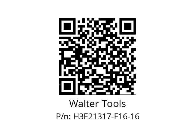   Walter Tools H3E21317-E16-16