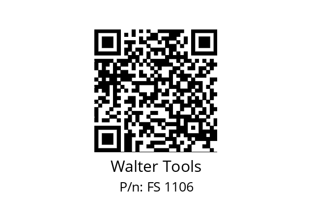   Walter Tools FS 1106