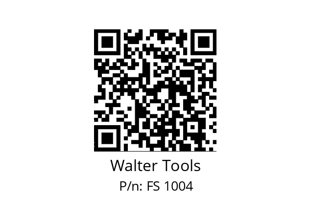   Walter Tools FS 1004