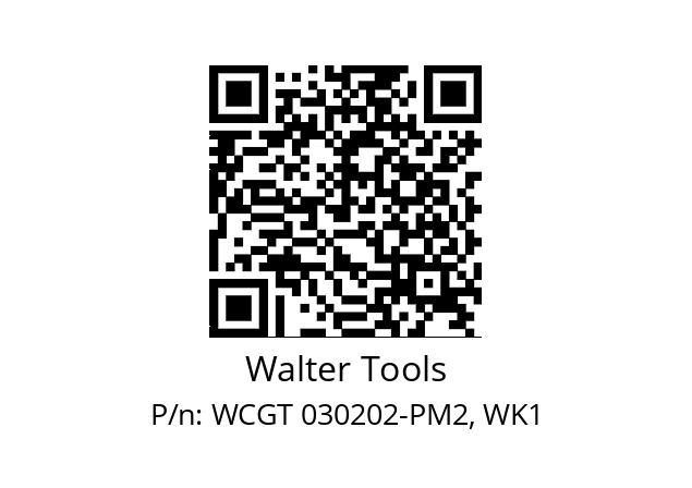   Walter Tools WCGT 030202-PM2, WK1