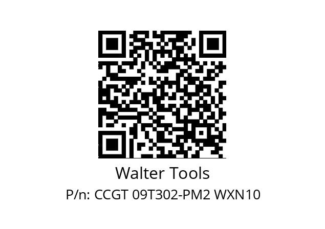   Walter Tools CCGT 09T302-PM2 WXN10