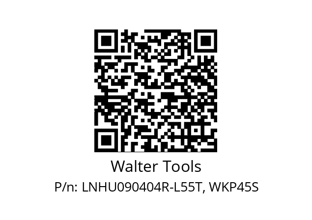   Walter Tools LNHU090404R-L55T, WKP45S