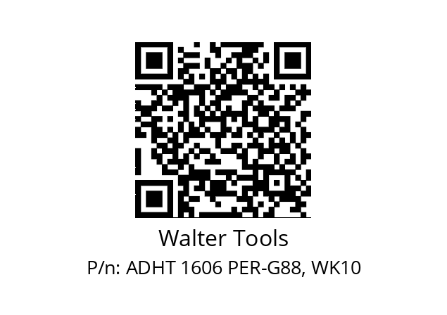   Walter Tools ADHT 1606 PER-G88, WK10