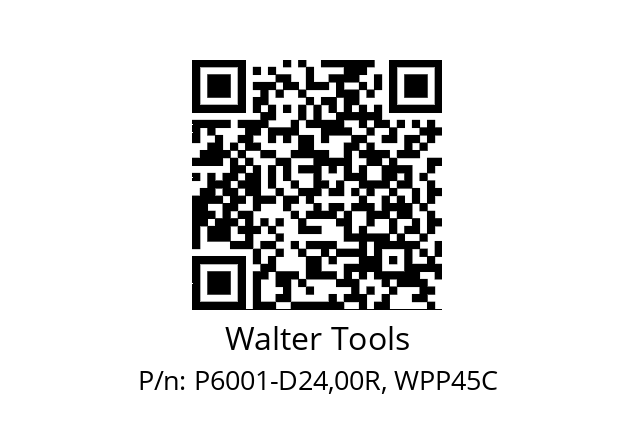   Walter Tools P6001-D24,00R, WPP45C