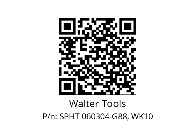   Walter Tools SPHT 060304-G88, WK10