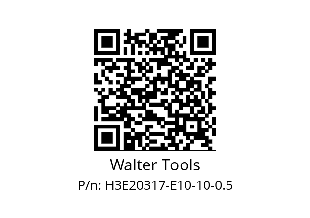   Walter Tools H3E20317-E10-10-0.5