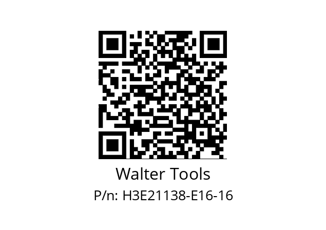   Walter Tools H3E21138-E16-16