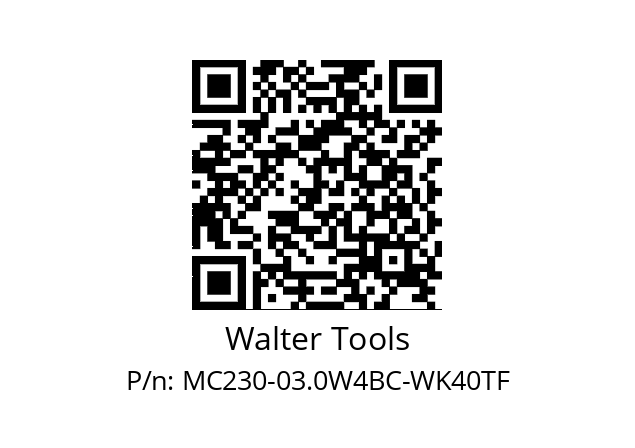   Walter Tools MC230-03.0W4BC-WK40TF