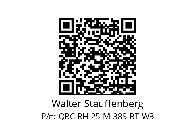   Walter Stauffenberg QRC-RH-25-M-38S-BT-W3