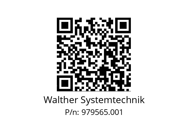   Walther Systemtechnik 979565.001