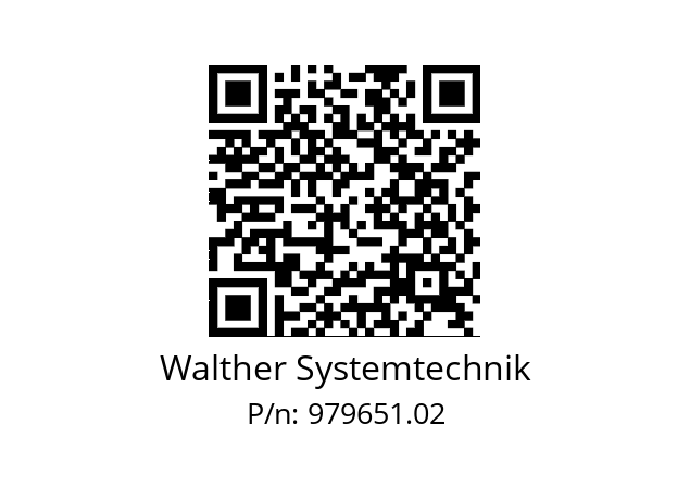   Walther Systemtechnik 979651.02