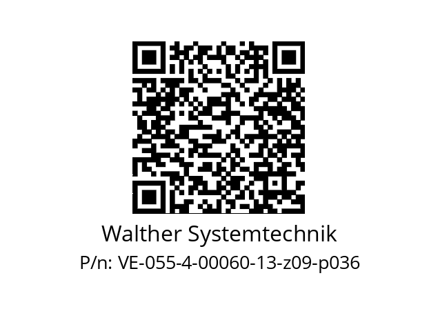   Walther Systemtechnik VE-055-4-00060-13-z09-p036