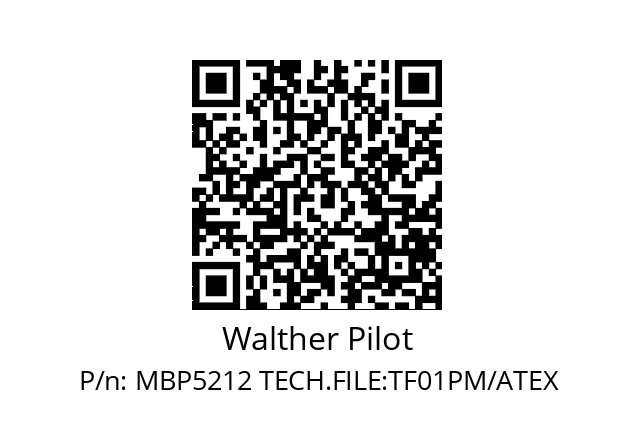   Walther Pilot MBP5212 TECH.FILE:TF01PM/ATEX