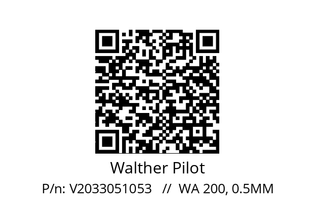   Walther Pilot V2033051053   //  WA 200, 0.5MM