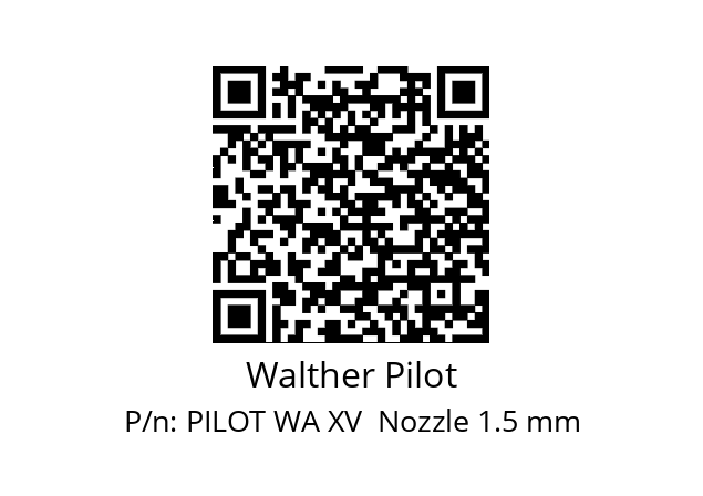   Walther Pilot PILOT WA XV  Nozzle 1.5 mm