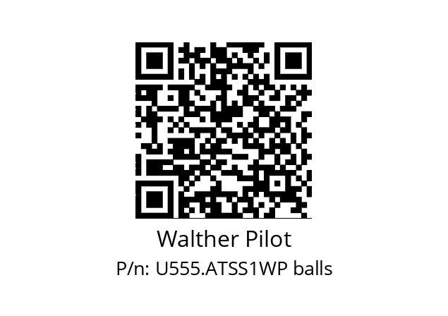   Walther Pilot U555.ATSS1WP balls