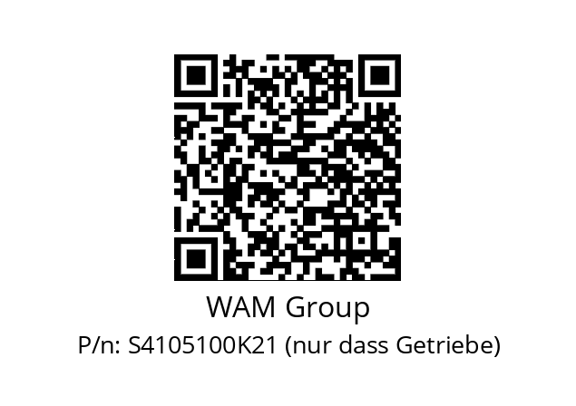   WAM Group S4105100K21 (nur dass Getriebe)