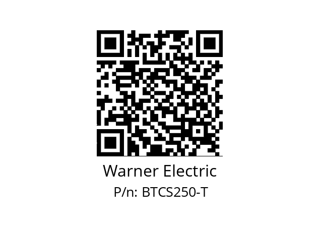   Warner Electric BTCS250-T