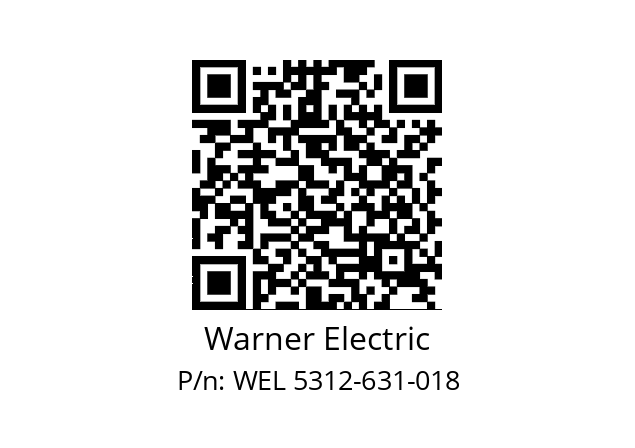   Warner Electric WEL 5312-631-018