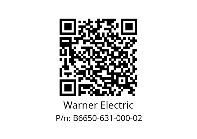   Warner Electric B6650-631-000-02