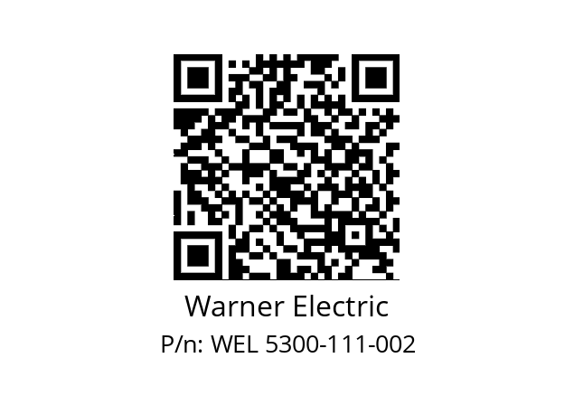   Warner Electric WEL 5300-111-002