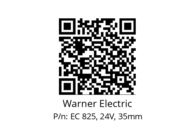   Warner Electric EC 825, 24V, 35mm