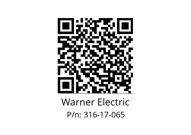   Warner Electric 316-17-065