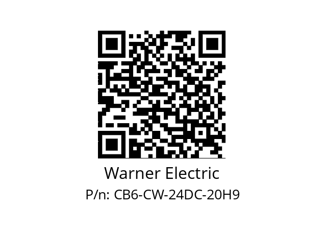   Warner Electric CB6-CW-24DC-20H9