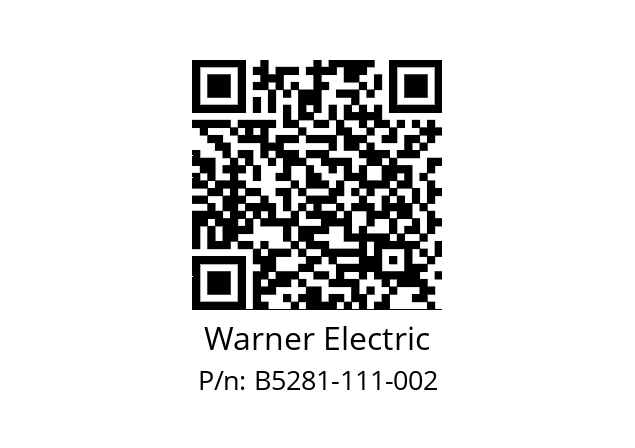   Warner Electric B5281-111-002