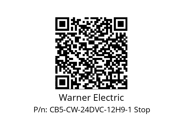   Warner Electric CB5-CW-24DVC-12H9-1 Stop