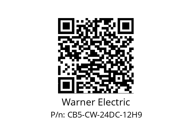   Warner Electric CB5-CW-24DC-12H9