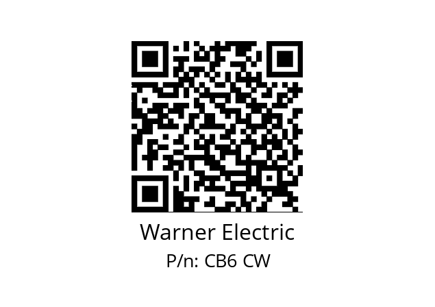   Warner Electric CB6 CW