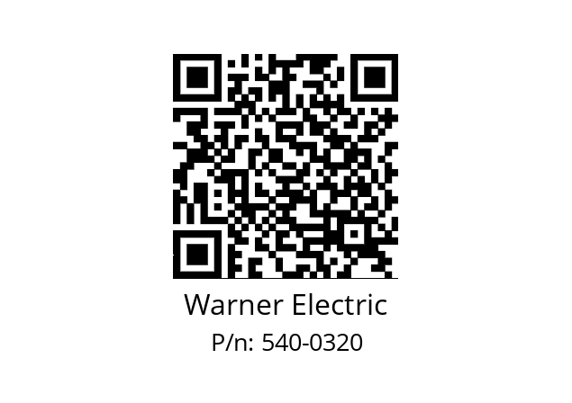   Warner Electric 540-0320