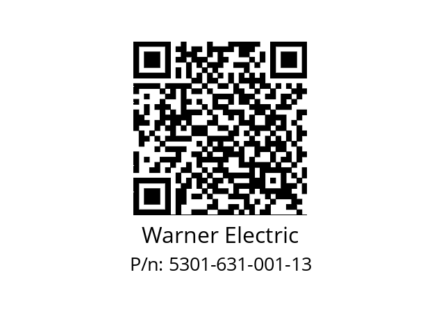   Warner Electric 5301-631-001-13