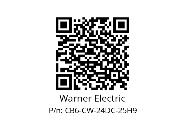   Warner Electric CB6-CW-24DC-25H9