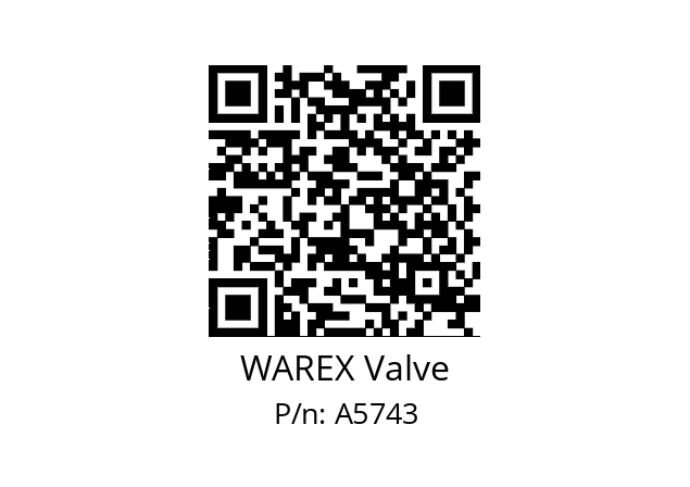   WAREX Valve A5743