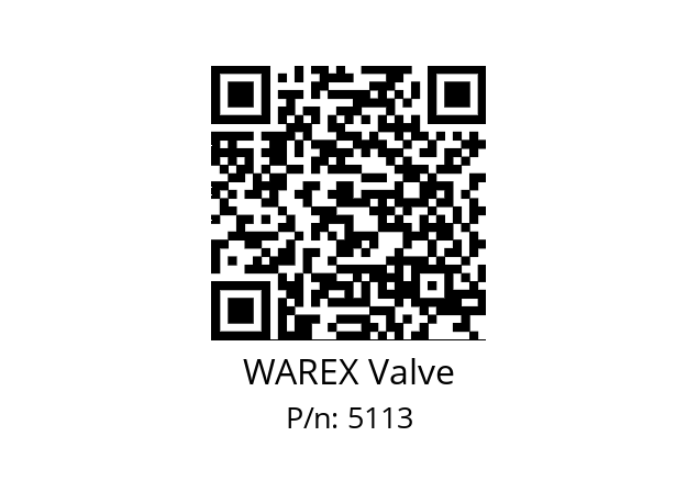   WAREX Valve 5113