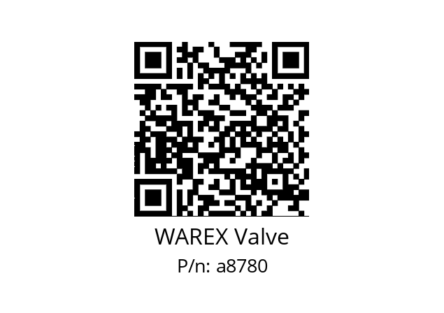   WAREX Valve a8780