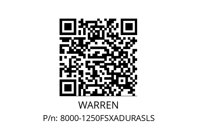   WARREN 8000-1250FSXADURASLS