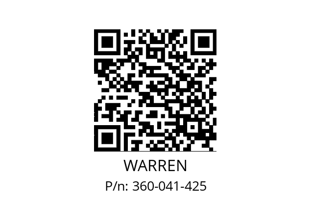   WARREN 360-041-425