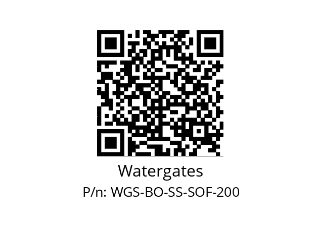   Watergates WGS-BO-SS-SOF-200