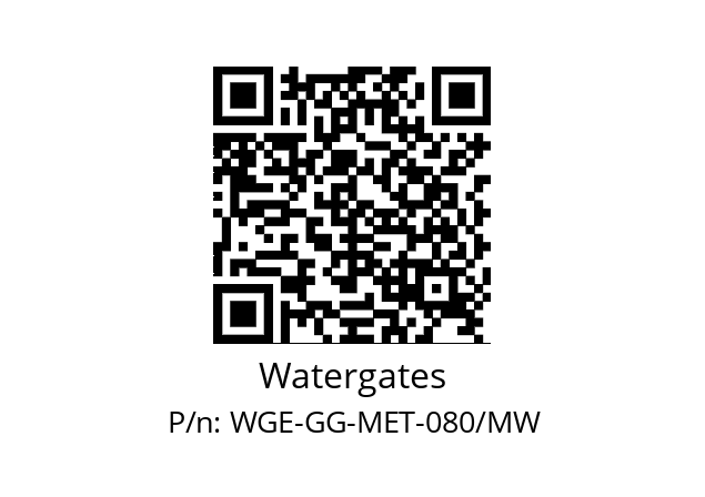   Watergates WGE-GG-MET-080/MW