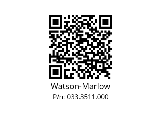   Watson-Marlow 033.3511.000